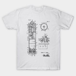 Impact Responsive Distress Signal Device Vintage Patent Hand Drawing T-Shirt